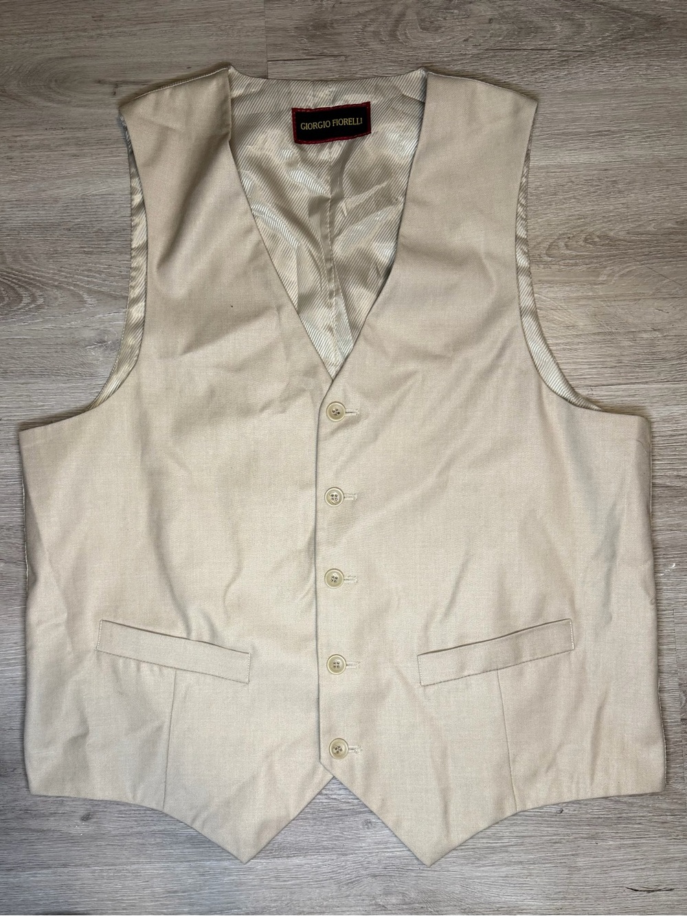 Giorgio Fiorelli Light Cream Men's Dress Vest